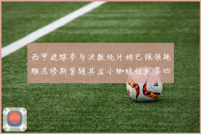 西甲进球参与次数统计姆巴佩领跑维尼修斯紧随其后小蜘蛛位列第四